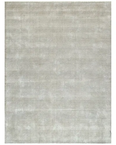Exquisite Rugs Serena Hand Loomed Nylon/bamboo Silk Area Rug In Gray