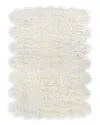 Exquisite Rugs Sheepskin Er3855 Area Rug, 8' X 11' In Ivory