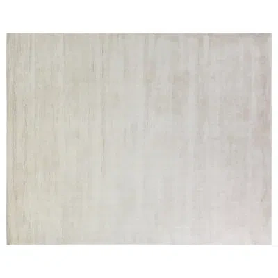 Exquisite Rugs Silk Handloomed Silk Silver Area Rug In Brown