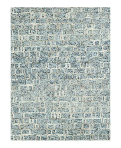 Exquisite Rugs Soho 7137 Area Rug, 6' X 9' In Blue/ivory