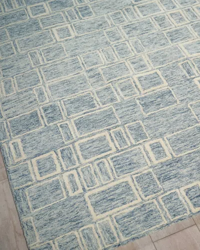 Exquisite Rugs Soho Hand-tufted Blue & Ivory Rug