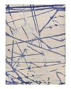 Exquisite Rugs Space Age 2426 Area Rug, 8' X 10' In Navy/gray