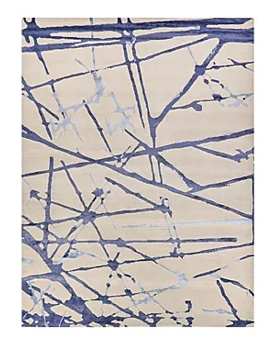 Exquisite Rugs Space Age 2426 Area Rug, 8' X 10' In Navy/gray