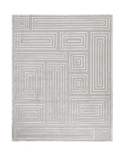 Exquisite Rugs Spiral Quads Rug, 10' X 14' In Gray