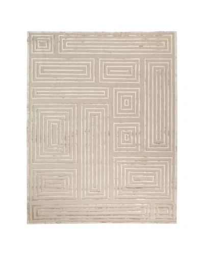 Exquisite Rugs Spiral Quads Rug, 6' X 9' In Gray