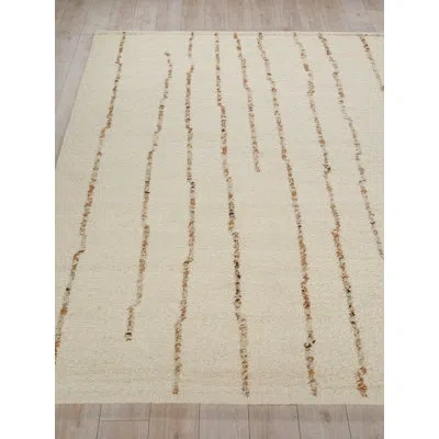 Exquisite Rugs Sunstone Flatweave Wool Ivory/cream Area Rug In Cream;ivory