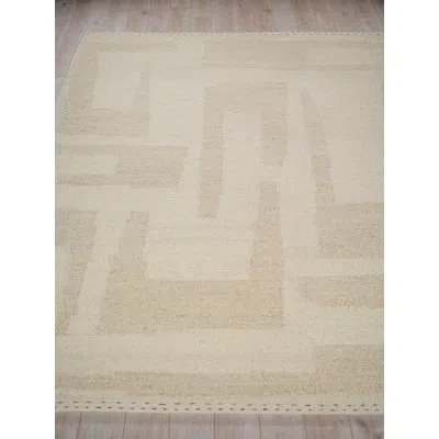 Exquisite Rugs Sunstone Flatweave Wool Ivory/cream Area Rug In Cream;ivory