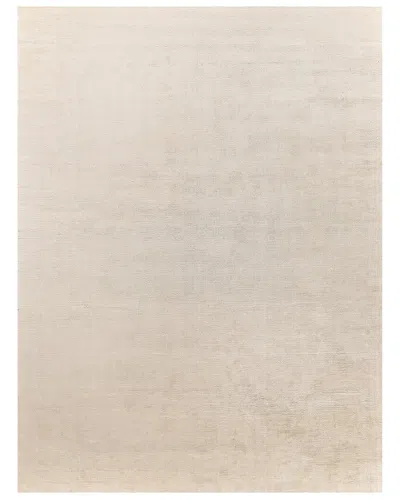 Exquisite Rugs Tangaro Hand-loomed Bamboo Silk & Banana Silk Area Rug In Beige