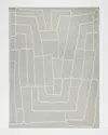 Exquisite Rugs Tangiers Hand-tufted Blue/ivory Rug, 8' X 10' In Blue/ivory