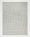 Exquisite Rugs Tangiers Hand-tufted Blue/ivory Rug, 9' X 12' In Blue/ivory