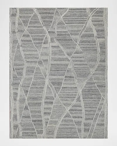 Exquisite Rugs Tangiers Hand-tufted Gray/ivory Rug