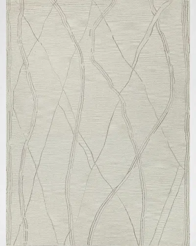 Exquisite Rugs Tangiers Hand-tufted Ivory/beige Rug, 10' X 14' In White