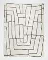 Exquisite Rugs Tangiers Hand-tufted Ivory/black Rug, 6' X 9' In Ivory/black