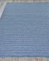 Exquisite Rugs Tate Indoor/outdoor Flat-weave Rug, 6' X 9' In Blue