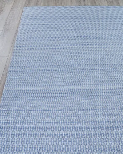 Exquisite Rugs Tate Indoor/outdoor Flat-weave Rug, 8' X 10' In Light Blue