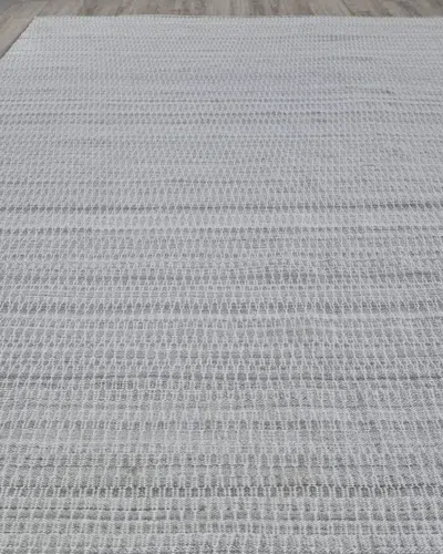 Exquisite Rugs Tate Indoor/outdoor Flat-weave Rug, 9' X 12' In Silver/gray