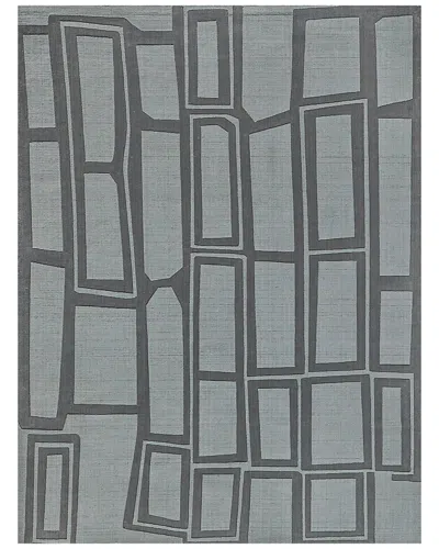Exquisite Rugs Tempo Hand Loomed New Zealand Wool Area Rug In Gray