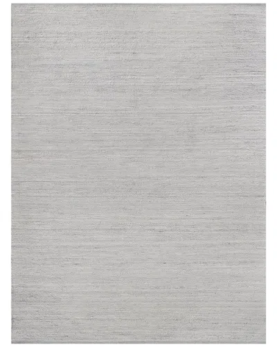 Exquisite Rugs Tocayo Hand-loomed New Zealand Wool Light Area Rug In Silver