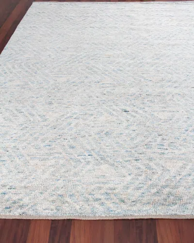 Exquisite Rugs Turner Hand-knotted Rug, 8' X 10' In Blue Gray