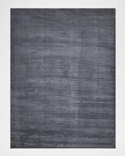 Exquisite Rugs Velutto Hand-loomed Gray Rug In Blue