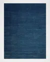Exquisite Rugs Velutto Hand-loomed Navy Rug, 10' X 14' In Navy