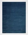 Exquisite Rugs Velutto Hand-loomed Navy Rug, 12' X 15' In Navy