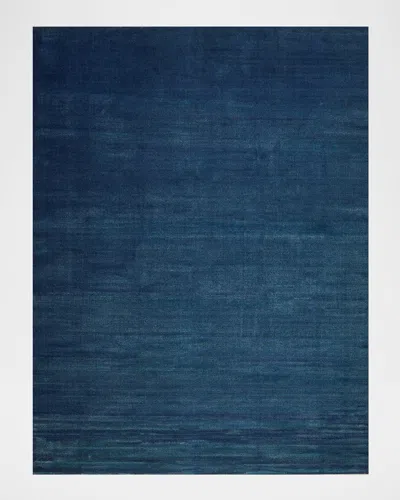 Exquisite Rugs Velutto Hand-loomed Navy Rug, 12' X 15'