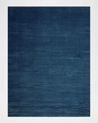 Exquisite Rugs Velutto Hand-loomed Navy Rug, 6 & Apos; X 9 & Apos; In Blue