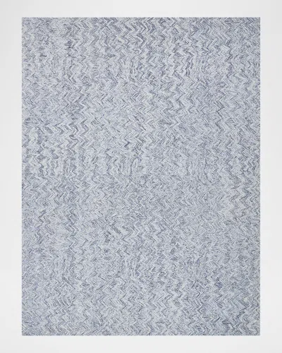 Exquisite Rugs Veneta Hand-tufted Blue Rug, 10' X 14'