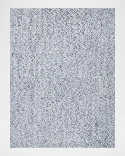 Exquisite Rugs Veneta Hand-tufted Blue Rug, 6' X 9'