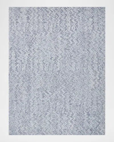 Exquisite Rugs Veneta Hand-tufted Blue Rug, 9' X 12'