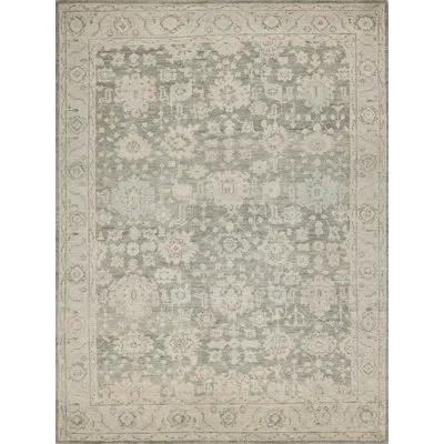 Exquisite Rugs Verano Hand-knotted New Zealand Wool, Graphite/fog Area Rug In Fog;graphite