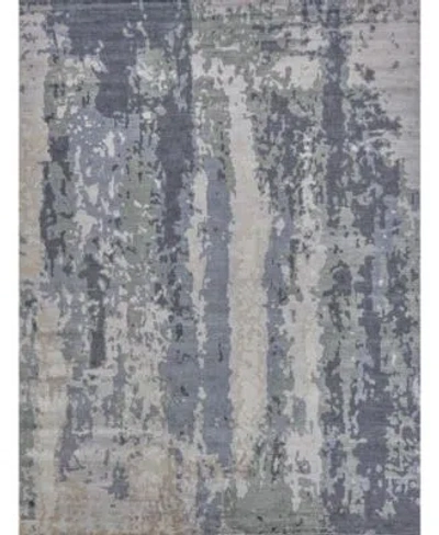 Exquisite Rugs Viscose From Bamboo Silk Er3337 Area Rug In Blue