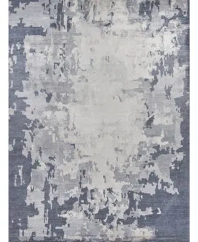 Exquisite Rugs Viscose From Bamboo Silk Er3341 Area Rug In Blue