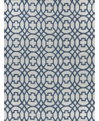 Exquisite Rugs Windsor Er2450 8' X 10' Area Rug In Navy,gray