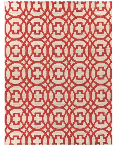 Exquisite Rugs Windsor Hand-loomed New Zealand Wool & Bamboo Silk Rustarea Rug