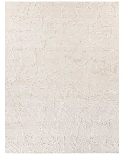 Exquisite Rugs Windsor Hand Loomed Wool/bamboo Silk Area Rug In Neutral