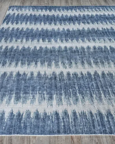 Exquisite Rugs Wynnedott Hand Loomed Rug, 8' X 10' In Blue