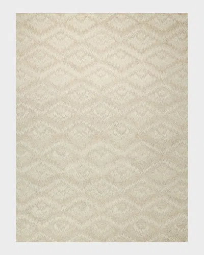 Exquisite Rugs X The Met Bargello Beige New Zealand Wool Hand-tufted Area Rug In Neutral