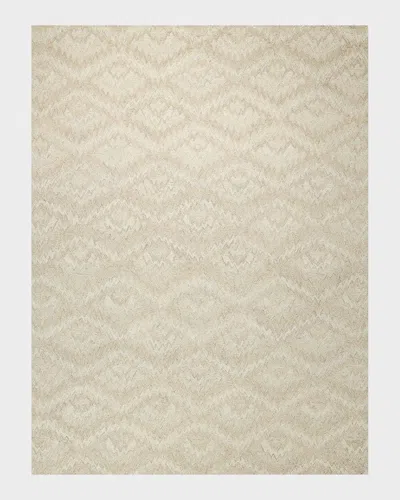 Exquisite Rugs X The Met Bargello Beige New Zealand Wool Hand-tufted Area Rug In Neutral