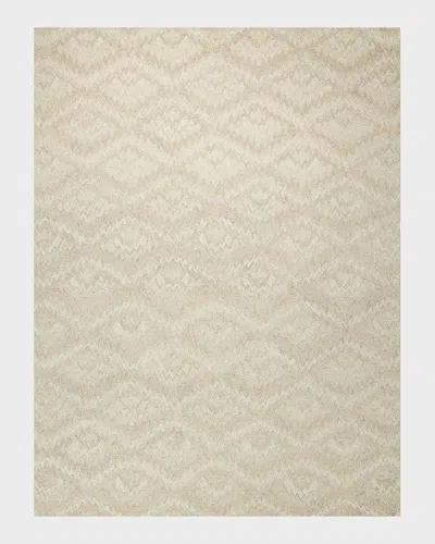 Exquisite Rugs X The Met Bargello Beige New Zealand Wool Hand-tufted Area Rug In Neutral