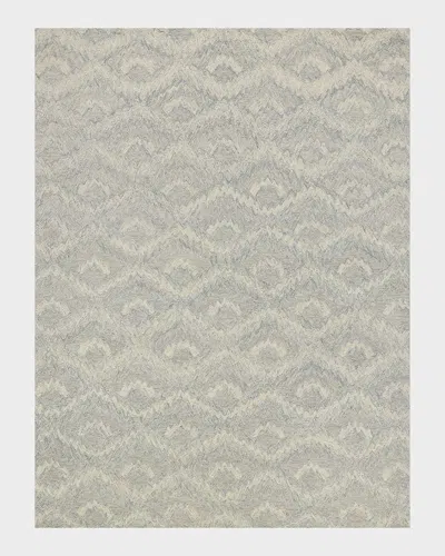 Exquisite Rugs X The Met Bargello Gray New Zealand Wool Hand-tufted Area Rug In Neutral