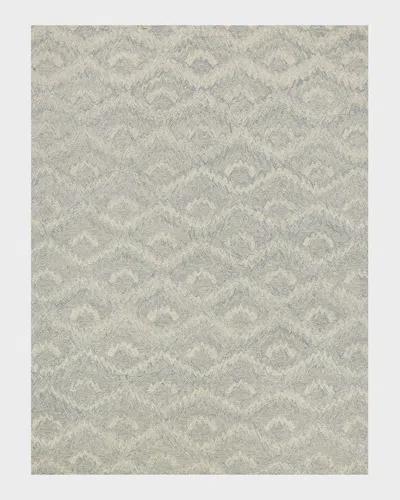 Exquisite Rugs X The Met Bargello Gray New Zealand Wool Hand-tufted Area Rug In Neutral