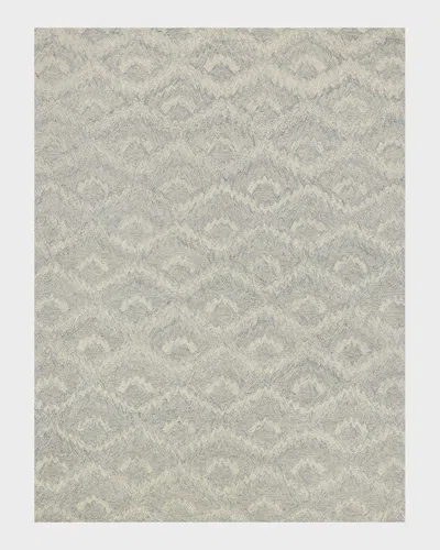Exquisite Rugs X The Met Bargello Gray New Zealand Wool Hand-tufted Area Rug In Neutral
