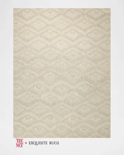 Exquisite Rugs X The Met Bargello Hand-tufted Beige Rug, 10' X 14'