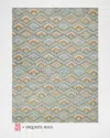 Exquisite Rugs X The Met Bargello Hand-tufted Light Blue Multi Rug, 12' X 15' In Light Blue/multi