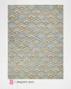 Exquisite Rugs X The Met Bargello Hand-tufted Light Blue Multi Rug, 6' X 9' In Light Blue/multi