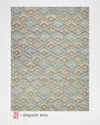 Exquisite Rugs X The Met Bargello Hand-tufted Light Blue Multi Rug, 8' X 10' In Light Blue/multi