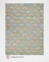 Exquisite Rugs X The Met Bargello Hand-tufted Light Blue Multi Rug, 9' X 12' In Light Blue/multi