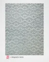 Exquisite Rugs X The Met Bargello Hand-tufted Light Blue Rug, 12' X 15' In Light Blue
